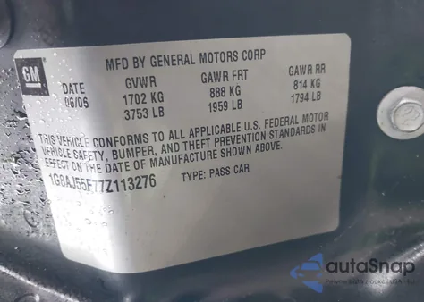 2007 Saturn Ion 2 from USA, damaged, VIN 1G8AJ55F77Z113276